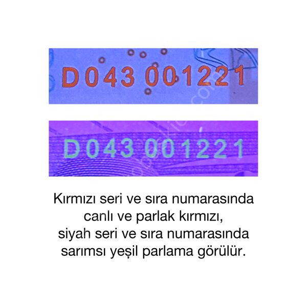 UV Mor Işıklı Sahte Para Feneri