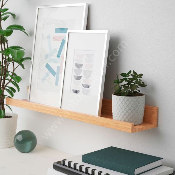 Çerçeve Rafı Bambu 75 cm
