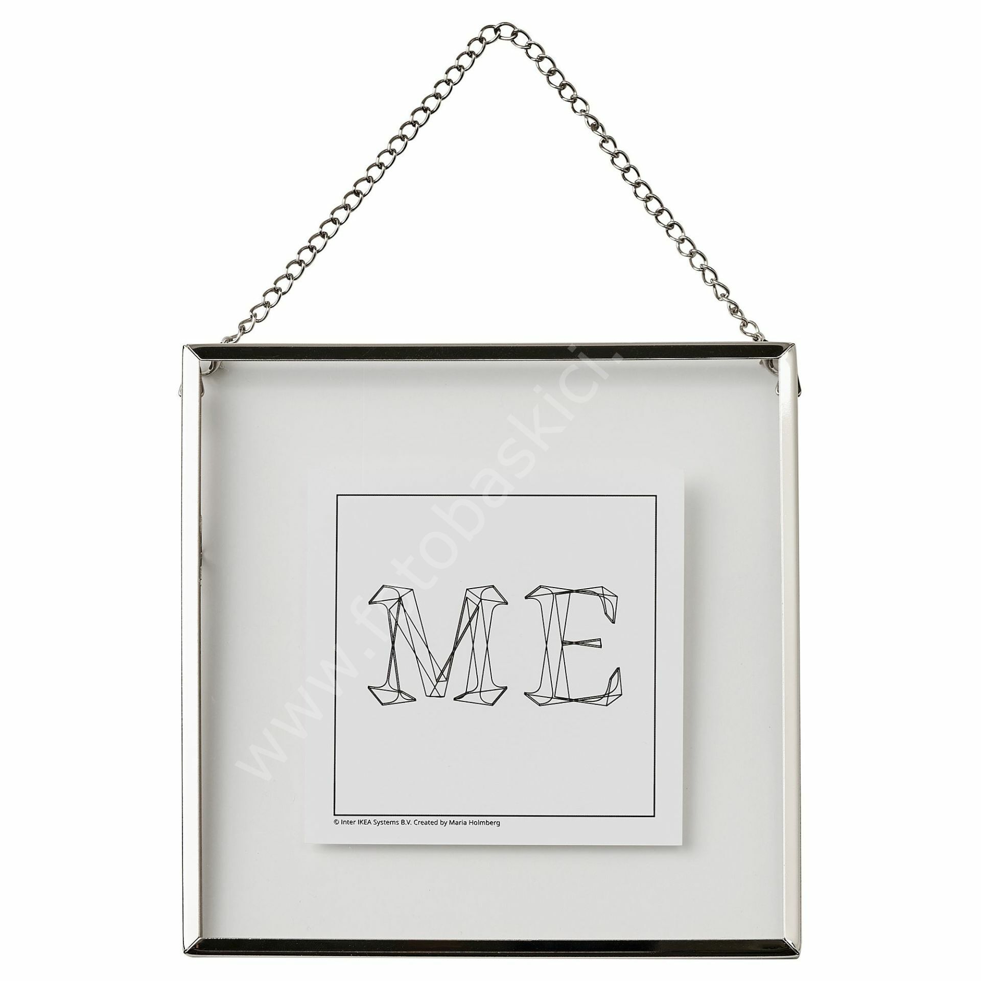 Gri Çerçeve Lame 16x16 cm LERBODA