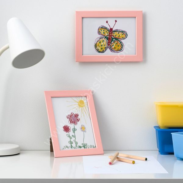 Ahşap Çerçeve Pembe 13x18 cm FISKBO