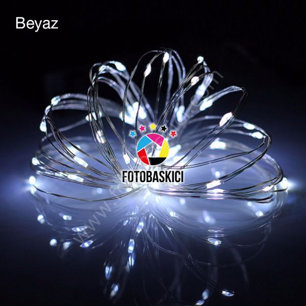 5 Metre Bakır Kablolu Pilli Led Işık (Renk Seçenekli)