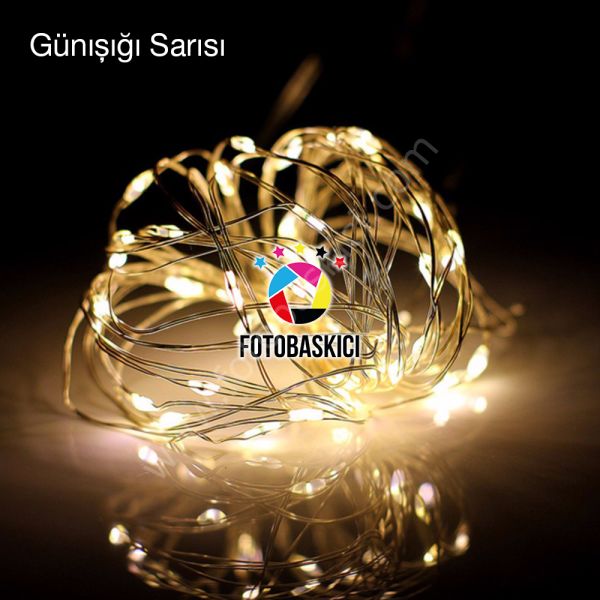 5 Metre Bakır Kablolu Pilli Led Işık (Renk Seçenekli)