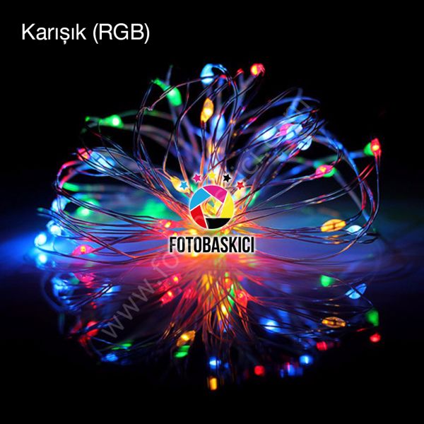 5 Metre Bakır Kablolu Pilli Led Işık (Renk Seçenekli)