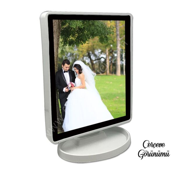 Sihirli Led Ayna Fotoğraf Çerçevesi (Ayaklı) 20x28 cm