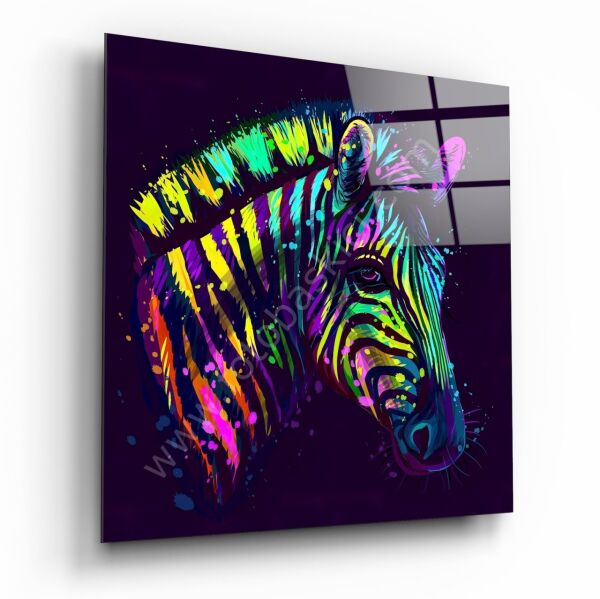 Zebra Kuşağı Cam Tablo