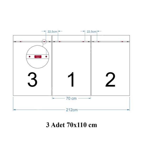Soyut Şekiller 3 Cam Tablo