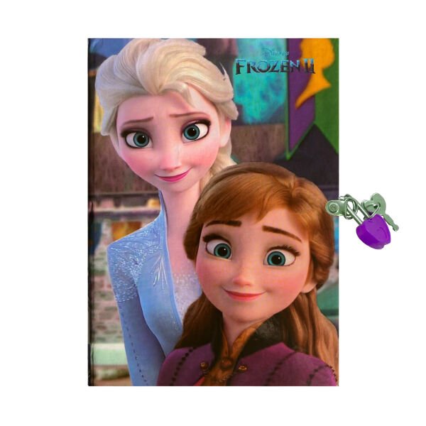 Disney Frozen II Elsa ve Anna Kilitli Kız Çocuk Günlük Anı Defteri