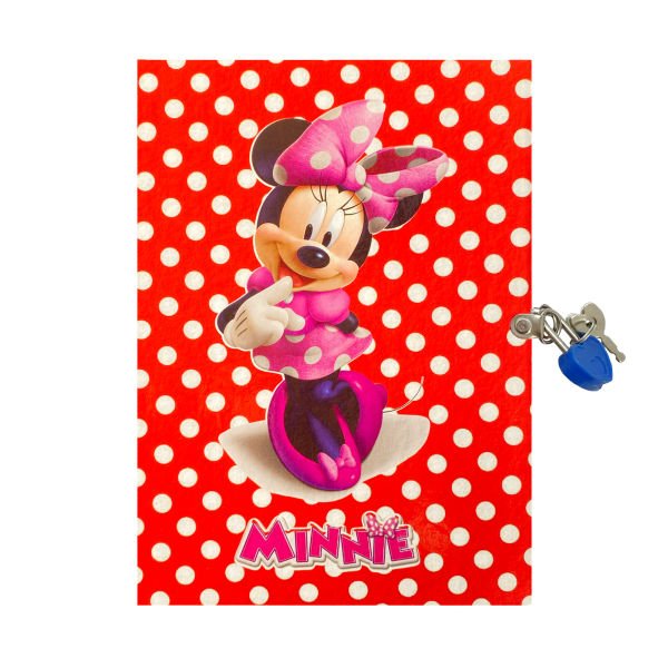 Minnie Mouse Kilitli Kız Çocuk Günlük Anı Defteri