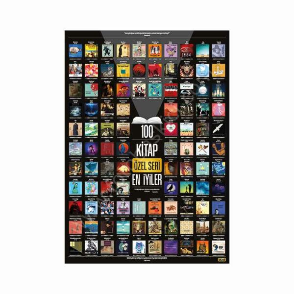 En İyi 100 Kitap Aktivite Posteri - Kazı Kazan
