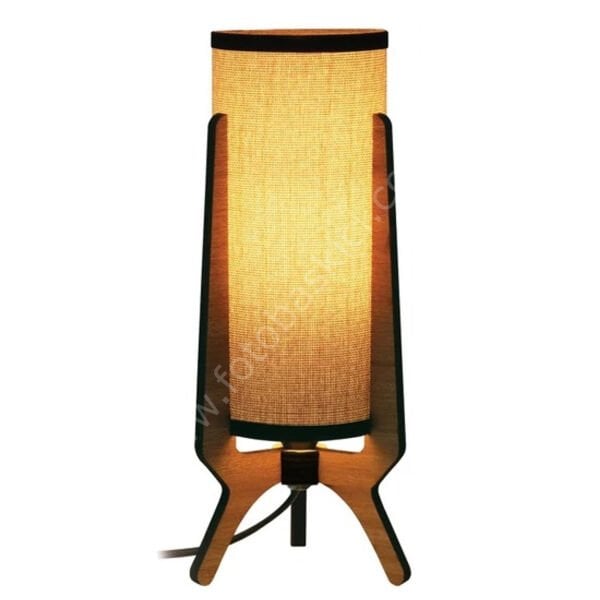 Decorev Dekoratif Ahşap Abajur 32 cm
