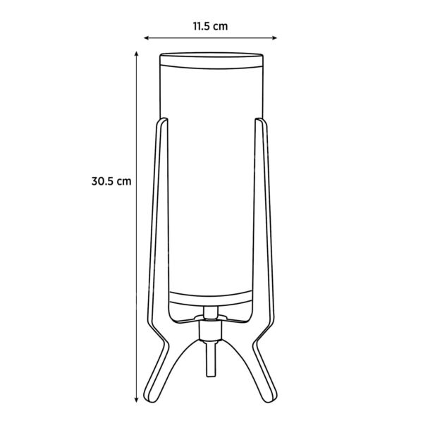 Decorev Dekoratif Ahşap Abajur 32 cm