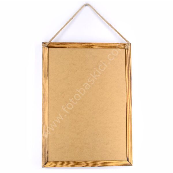 Mandallı ve Cepli Ahşap Çerçeve 35x50 cm (Fotoğraf Hediyeli)