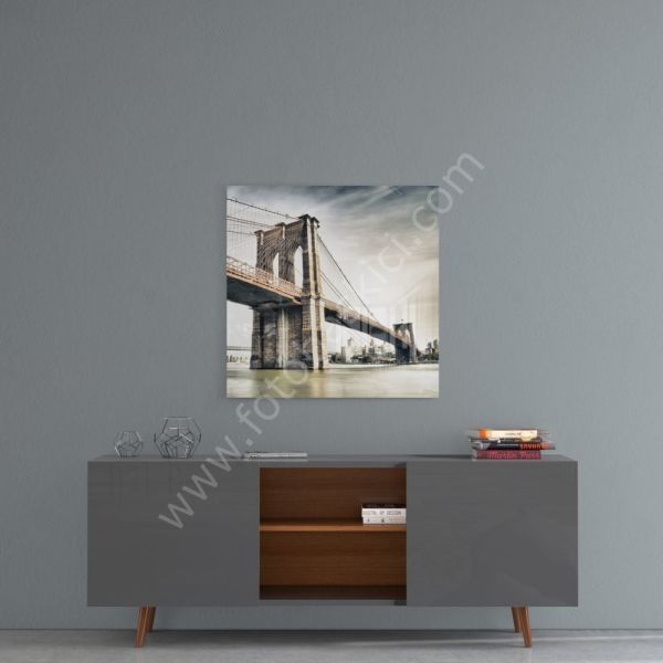 Brooklyn Köprüsü Cam Tablo