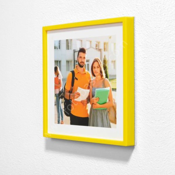 Sök Tak Kare Çerçeve Sarı Tekli 21x21 cm