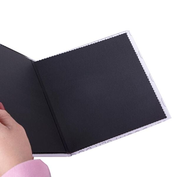 Bizim Hikayemiz PolaBook Siyah Anı Defteri 20x20 cm
