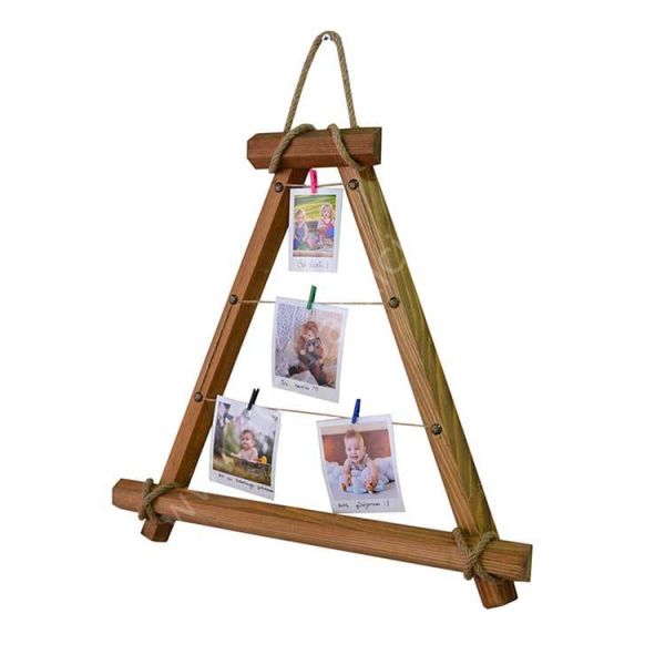 Led Işıklı Üçgen Fotoğraf Çerçevesi 50x50 cm