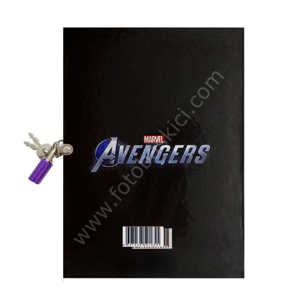 Marvel Avengers Kilitli Erkek Çocuk Günlük Anı Defteri