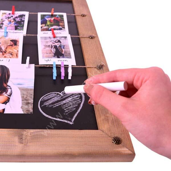 Kara Tahtalı Dekoratif Fotoğraf Çerçevesi 35x50 cm