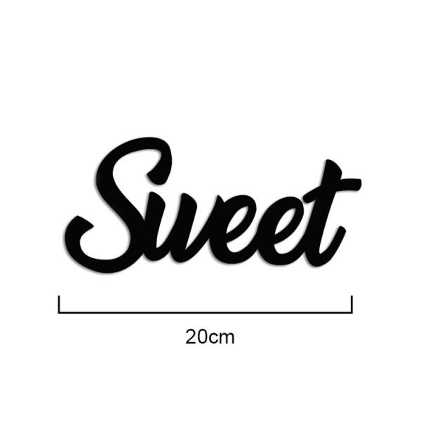 ''Sweet'' Yapışkanlı Sök Tak Duvar Yazısı