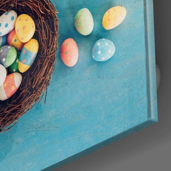 Paskalya Yumurtaları Cam Tablo