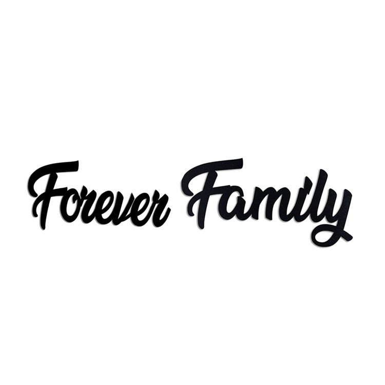 ''Forever Family'' Yapışkanlı Sök Tak Duvar Yazısı