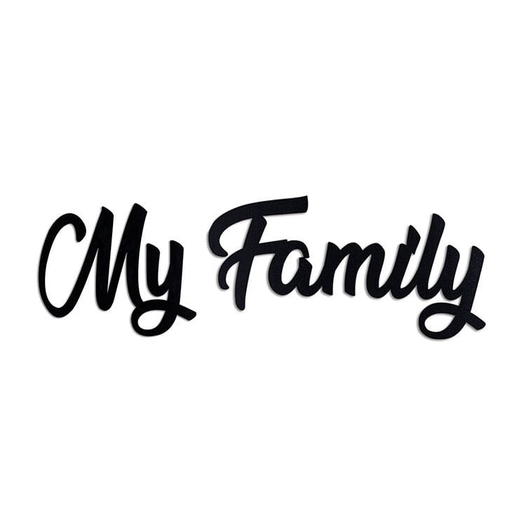 ''My Family'' Yapışkanlı Sök Tak Duvar Yazısı