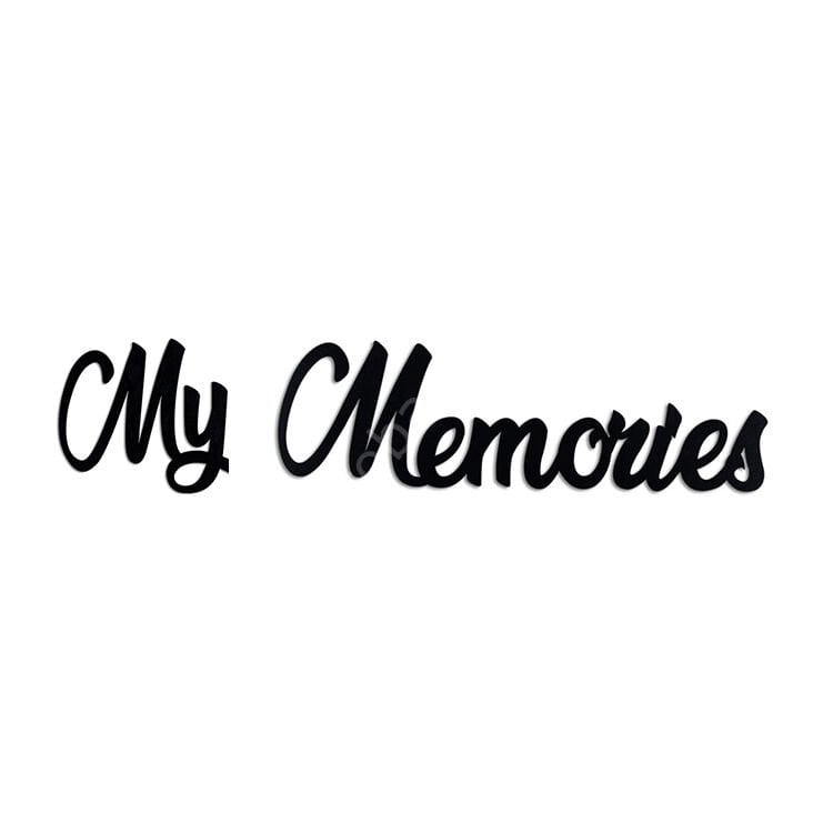 ''My Memories'' Yapışkanlı Sök Tak Duvar Yazısı