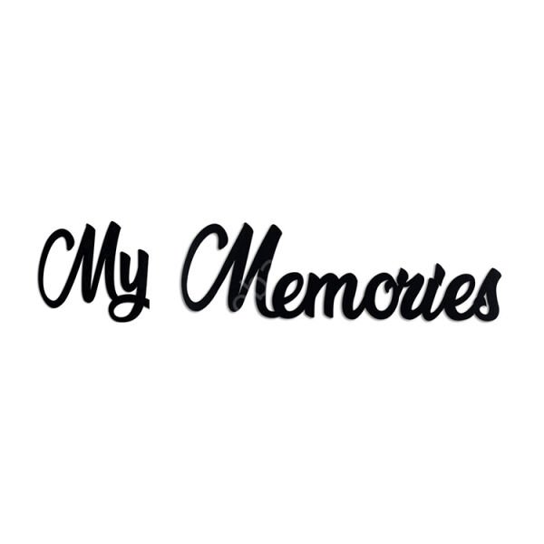 ''My Memories'' Yapışkanlı Sök Tak Duvar Yazısı