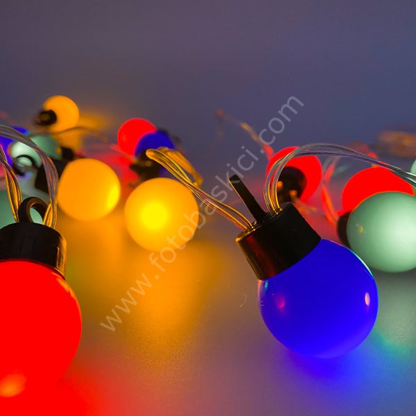 20 Ampullü Askılı Berry Light Çok Renkli Led Işık Zinciri 300 cm