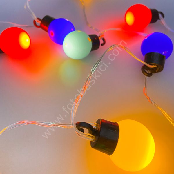 20 Ampullü Askılı Berry Light Çok Renkli Led Işık Zinciri 300 cm