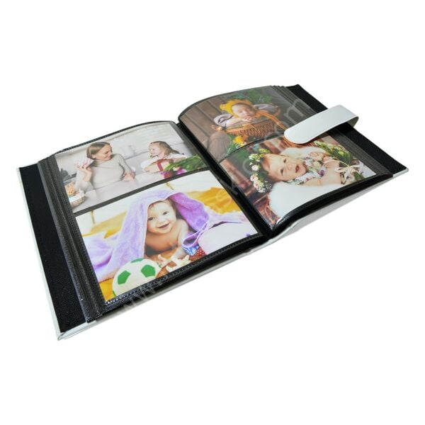 Deri Fotoğraf Albümü Siyah 200’lük 10x15