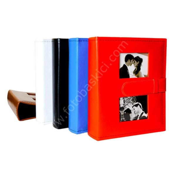Deri Fotoğraf Albümü Mavi 100’lük 15x21