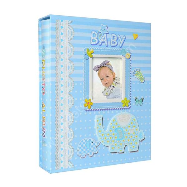 Bebek Fotoğraf Albümü Mavi 100’lük 15x21 cm