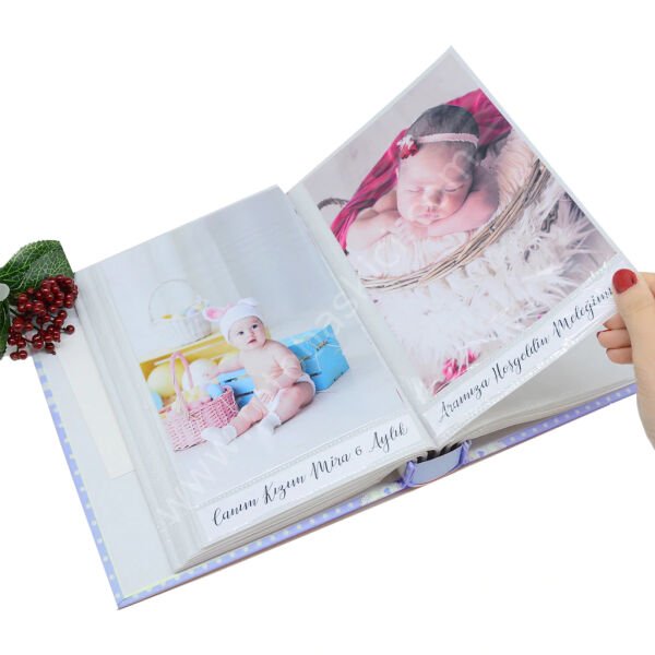 Bebek Fotoğraf Albümü Mavi 100’lük 15x21 cm