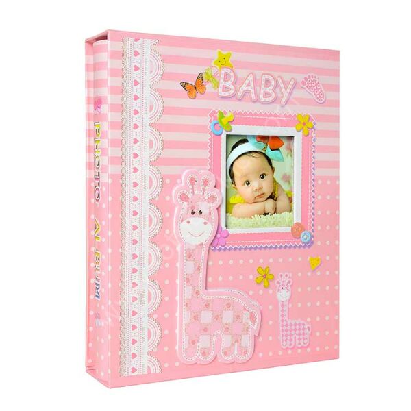 Bebek Fotoğraf Albümü Pembe 100’lük 15x21 cm