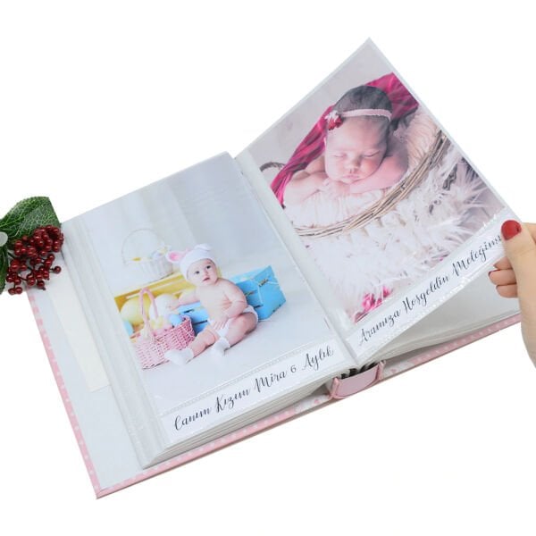 Bebek Fotoğraf Albümü Pembe 100’lük 15x21 cm