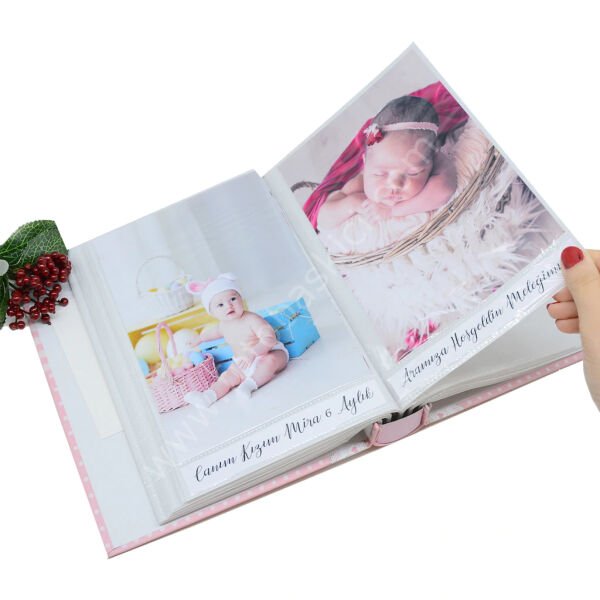 Bebek Fotoğraf Albümü Pembe 100’lük 15x21 cm