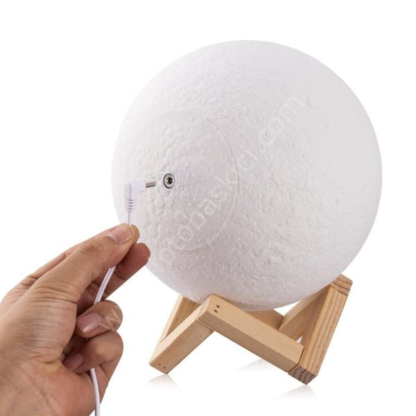3D Dekoratif Ay Lambası (Uzaktan Kumandalı) 16 Renk