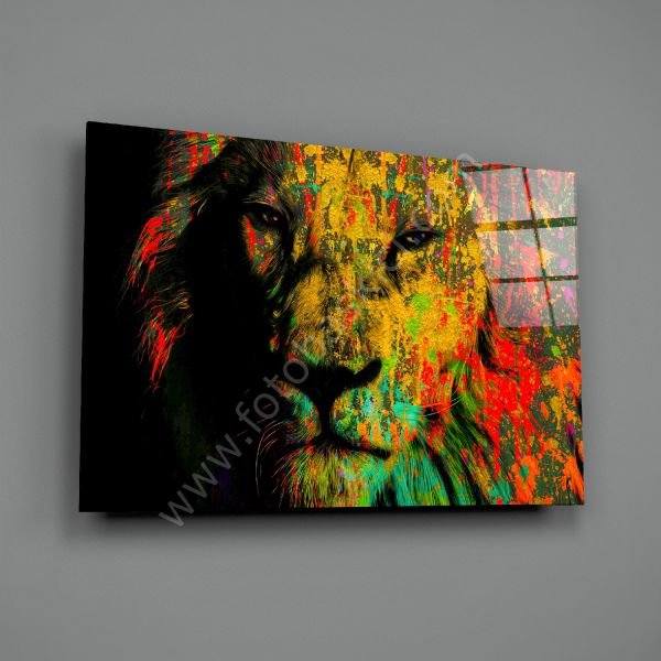 Aslan Cam Tablo
