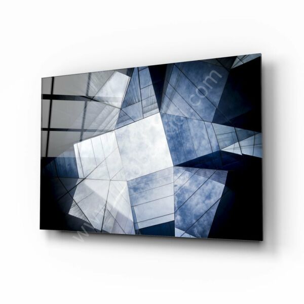 Geometrik Mimari Cam Tablo