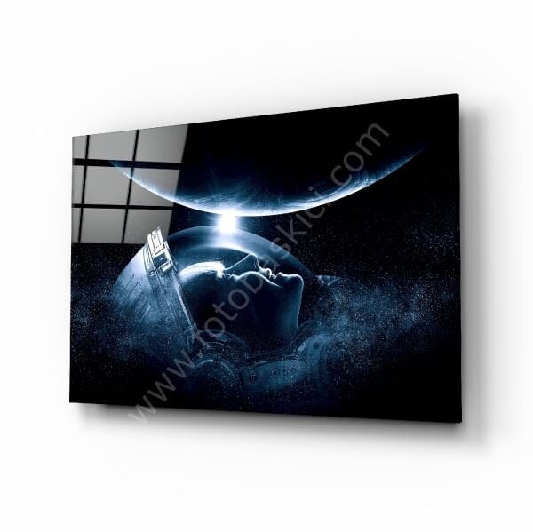Astronotun Görüşü Cam Tablo
