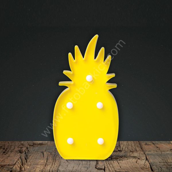 3D Ananas Dekoratif Led Aydınlatma 25 cm