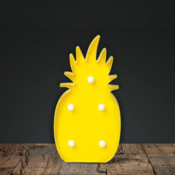 3D Ananas Dekoratif Led Aydınlatma 25 cm