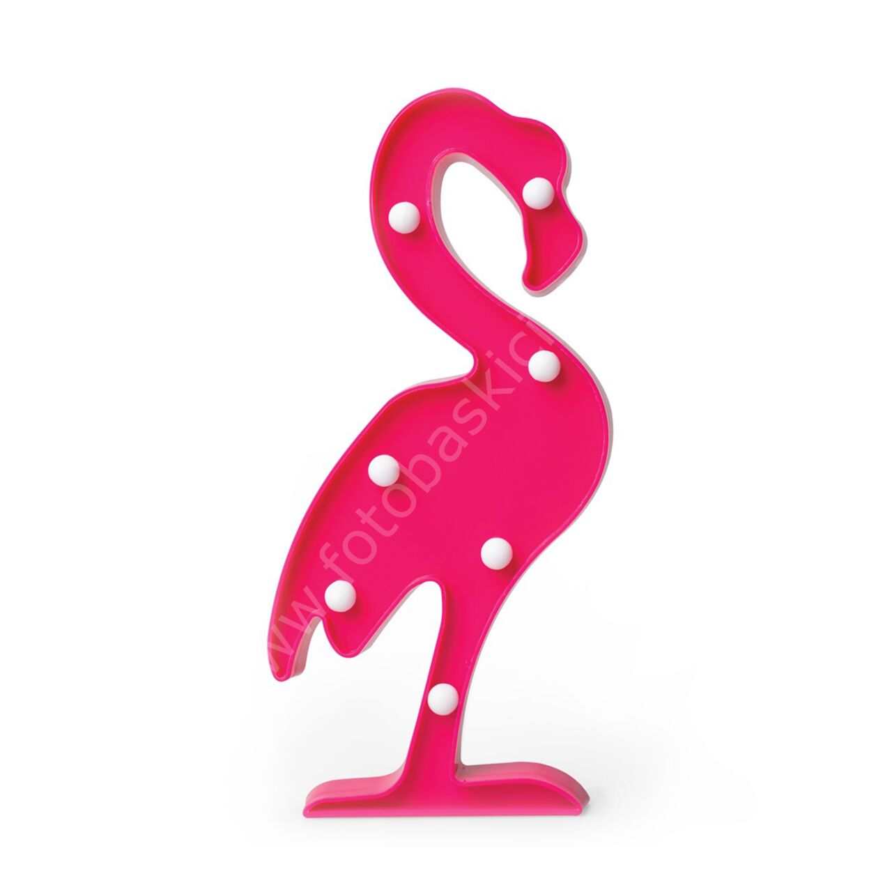 3D Flamingo Dekoratif Led Aydınlatma 30 cm