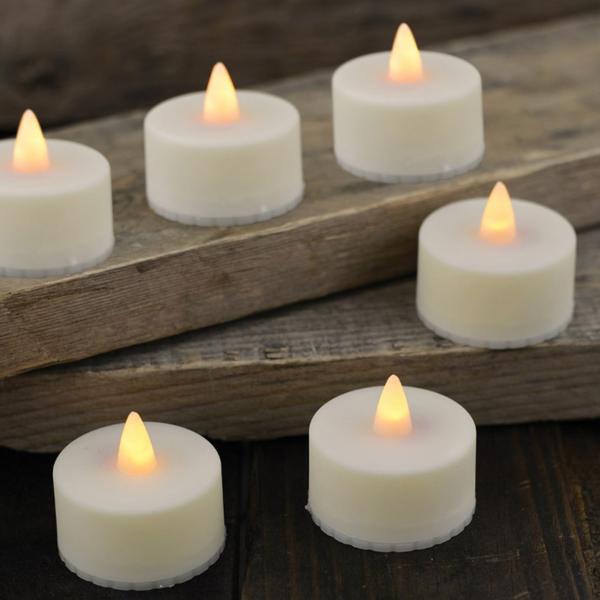 Tealight 6 Adet Dekoratif Led Mum (Pil Hediyeli)