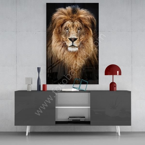 Aslan Cam Tablo
