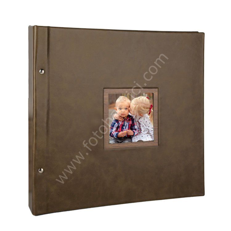Deri Fotoğraf Albümü Açık Kahve 600'lük 10x15