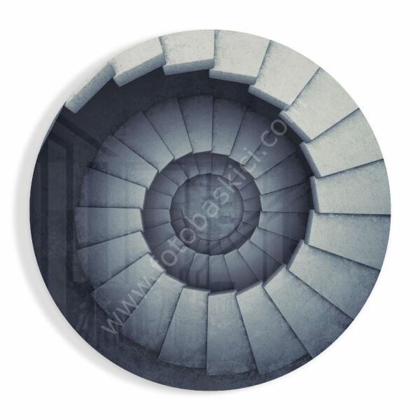 Merdiven Cam Tablo 80x80 cm
