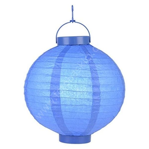 Led Işıklı 25 cm Kağıt Japon Feneri (Lacivert)