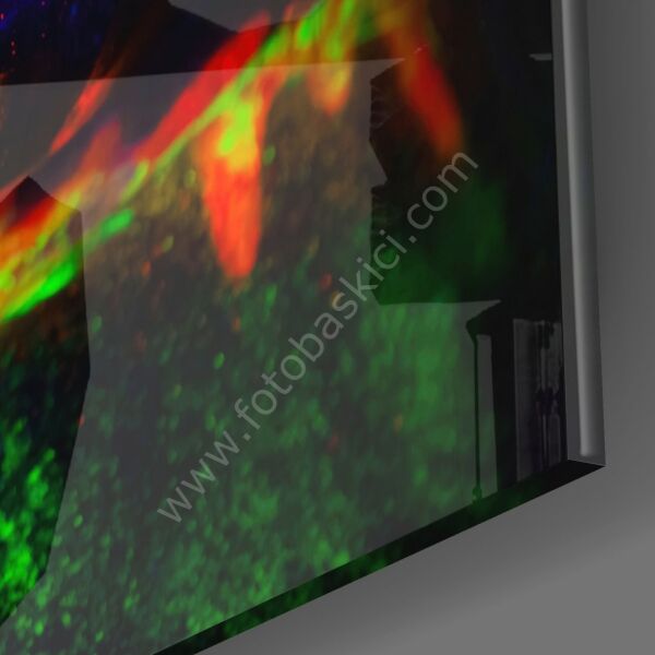 Neon Renkli Makyaj Cam Tablo